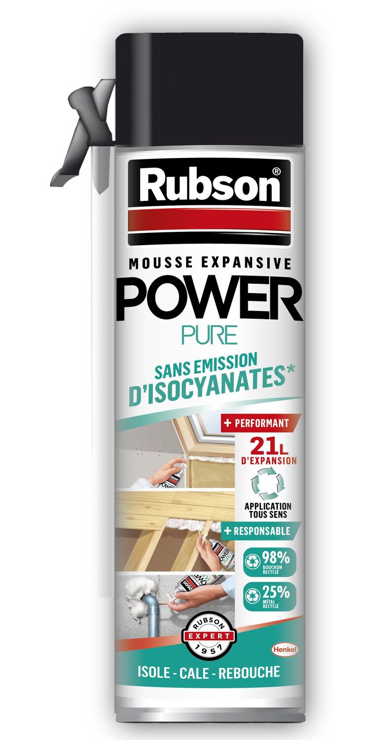 Mousse expansive PU Power Pure 500 mL - RUBSON