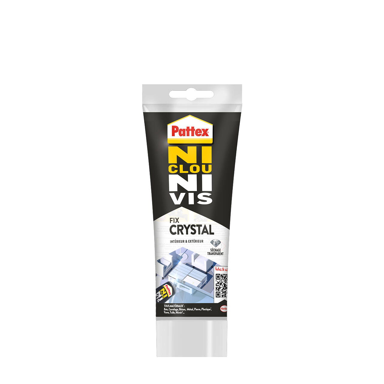 Colle Fixation Ni Clou Ni Vis Fix Crystal  208gr - PATTEX