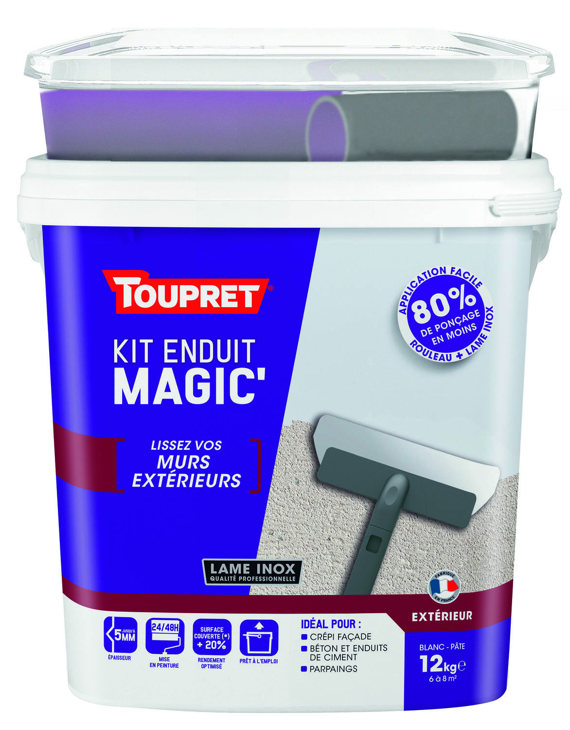Kit Enduit Magic'Extérieur pâte 12kg