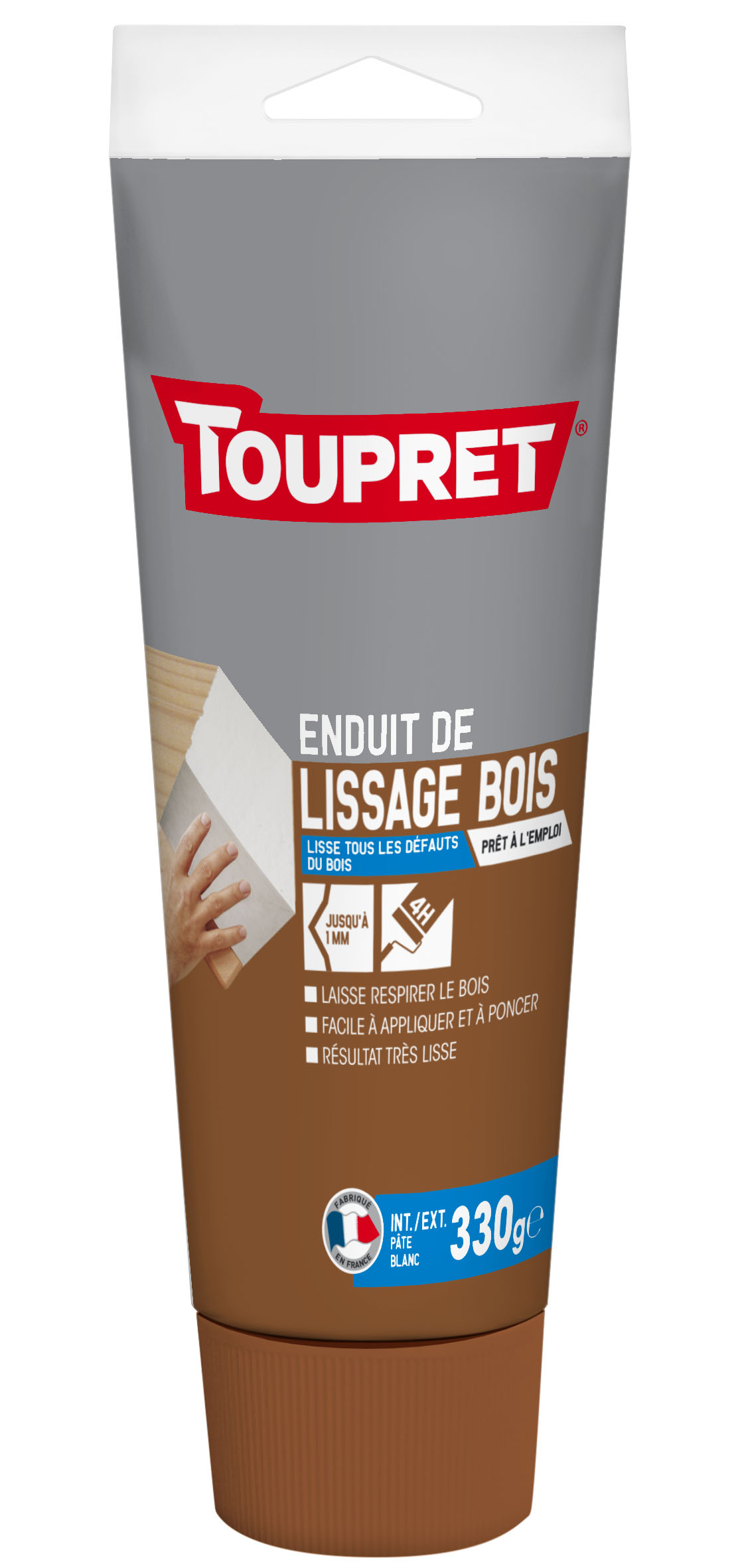 Enduit de lissage Bois pâte 330g TOUPRET
