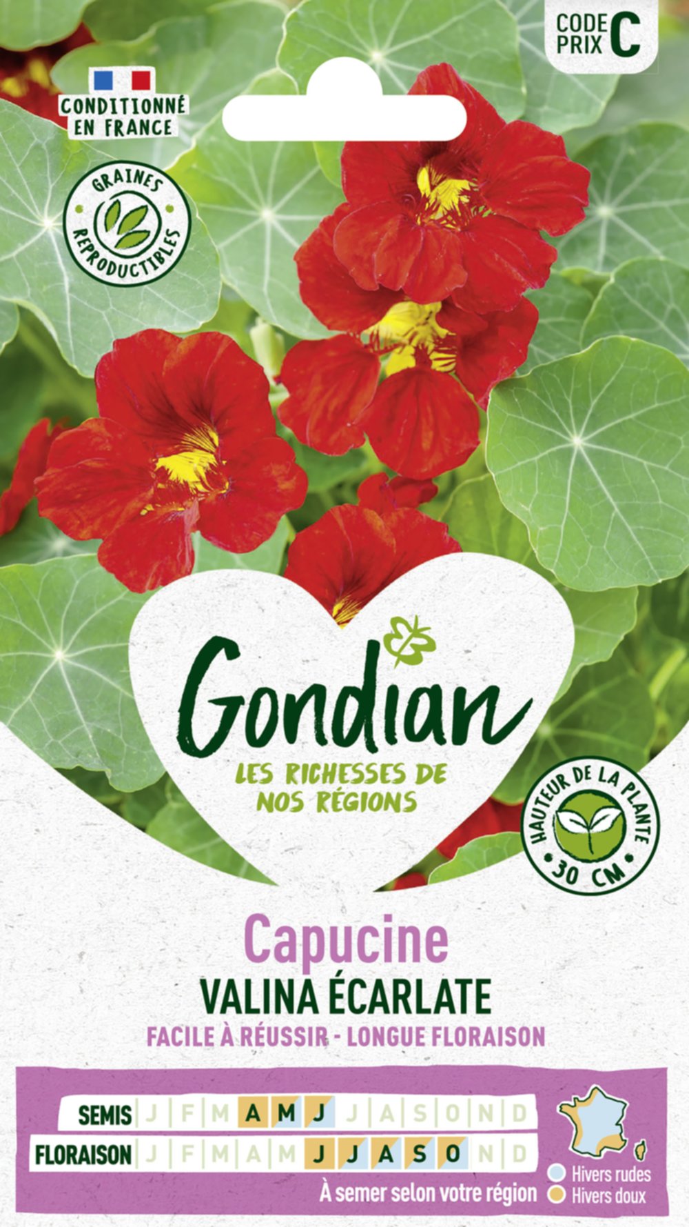 Capucine Valina Écarlate - GONDIAN