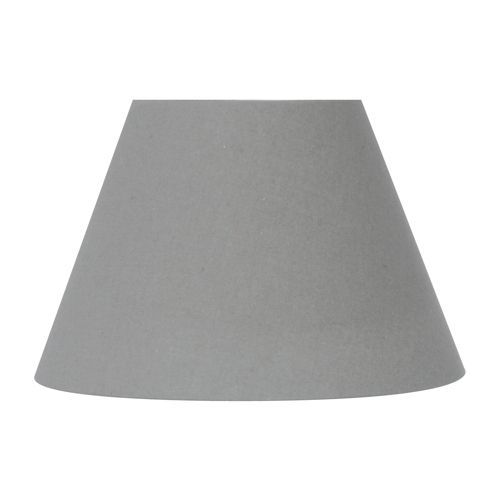 Abat-jour forme conique D22 coton gris souris