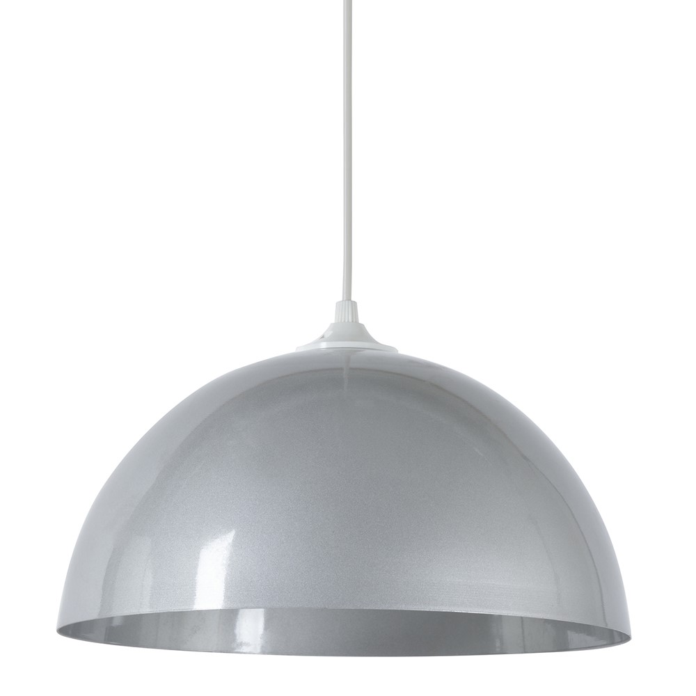 Suspension Steel Métal Silver Ø30cm 60W - COREP