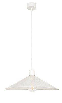 Suspension métal blanc grid gm d50cm