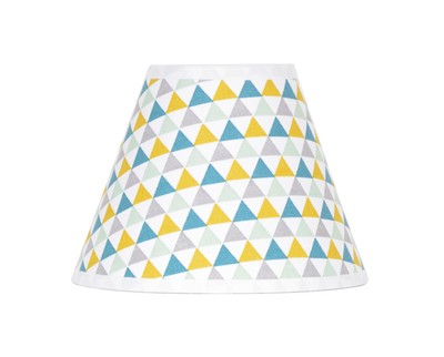 Abat-jour isocele moutarde fe imprimé d14cm