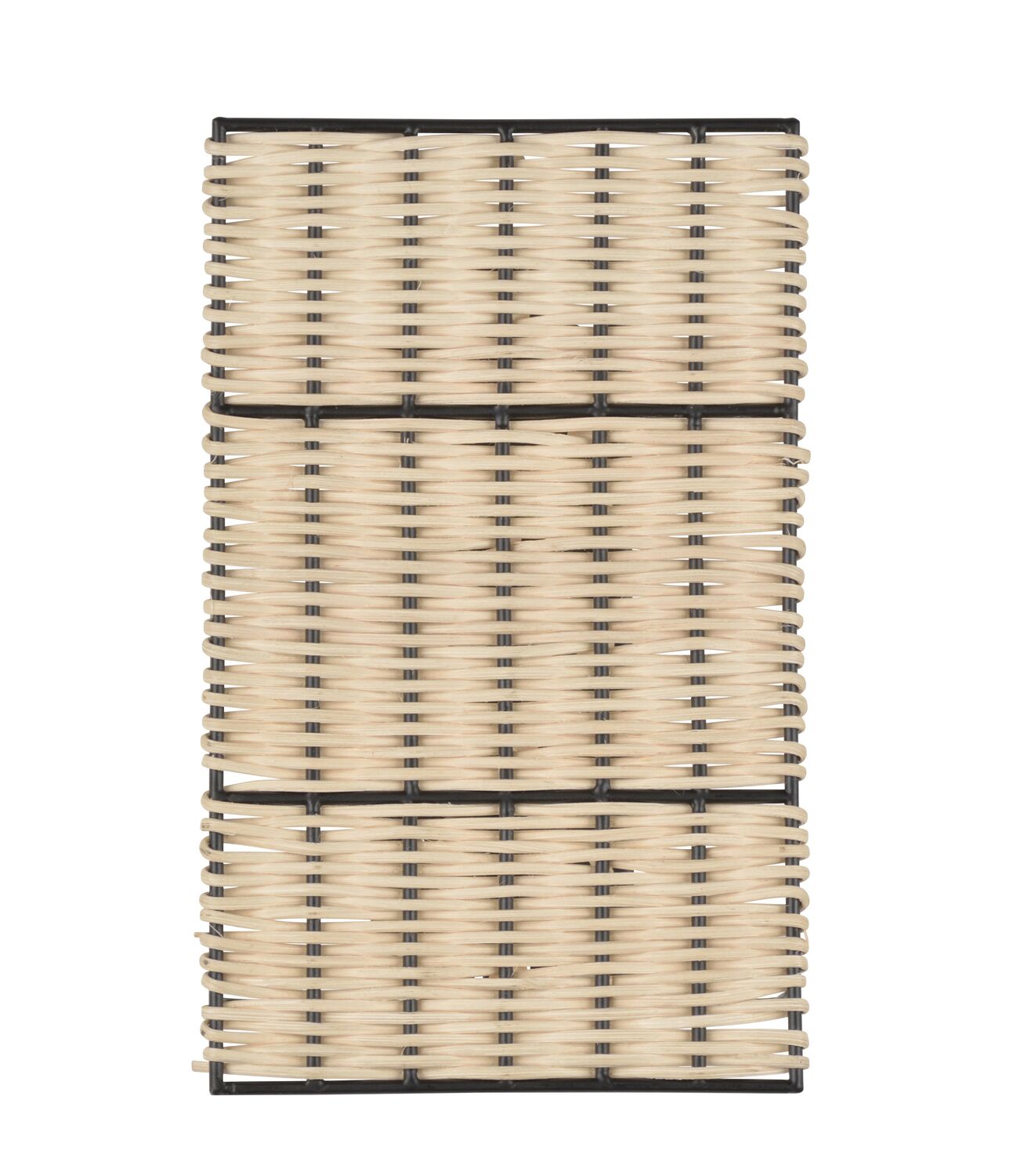 Applique rotin noir mat/naturel tijuana - COREP