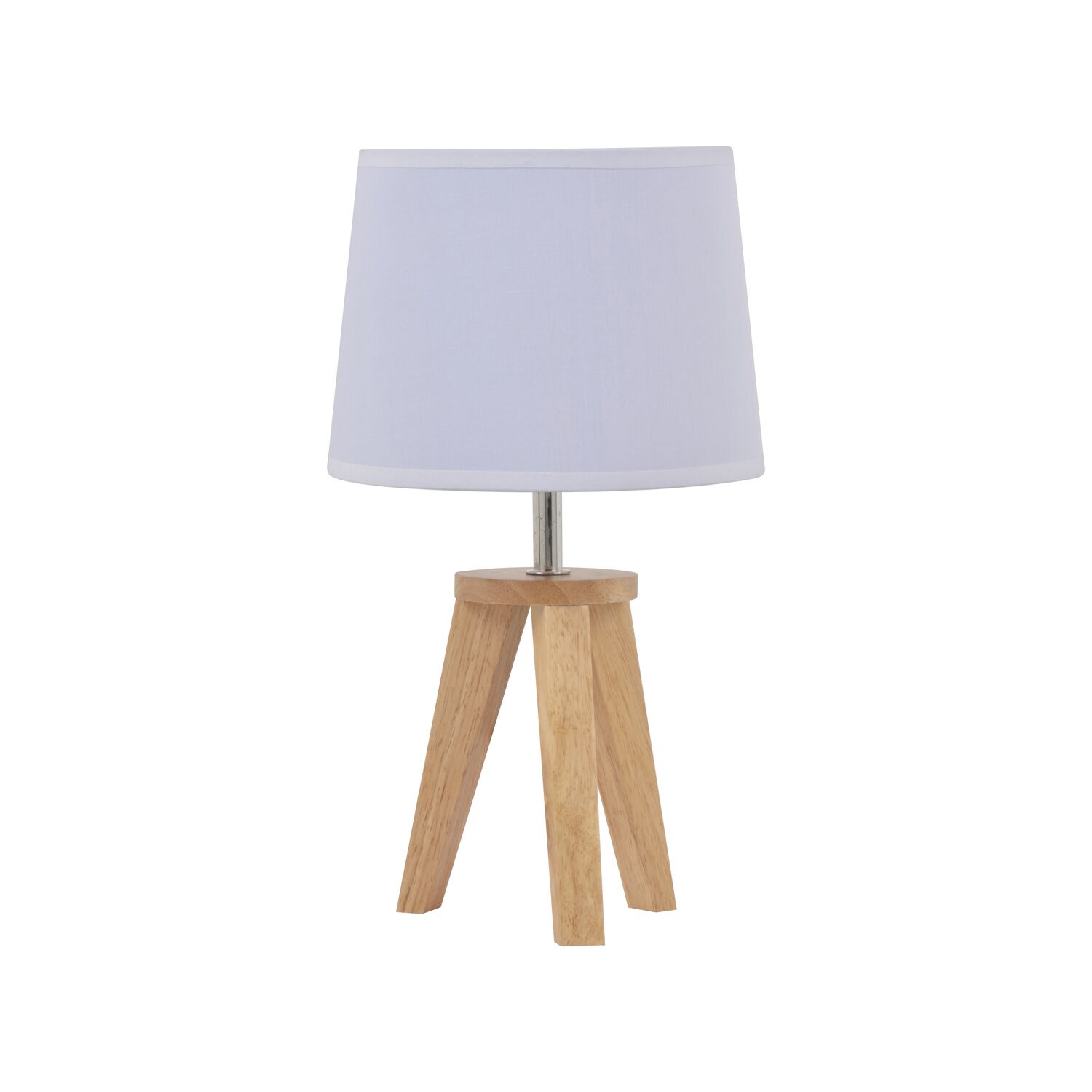 Lampe à poser Yoga bois Blanc H.33cm - COREP