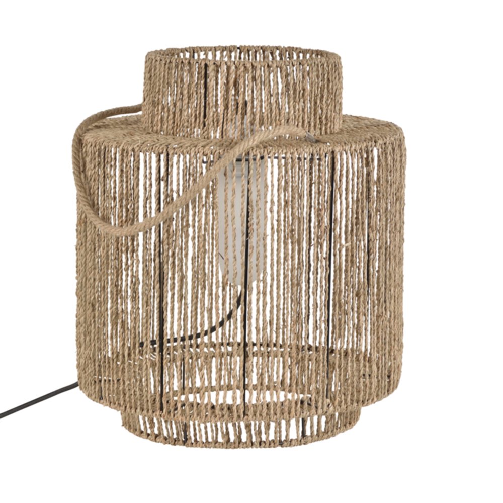 Baladeuse Cancùn Métal et Jacinthe Naturel XL 47cm E27 - LITTLE GARDEN