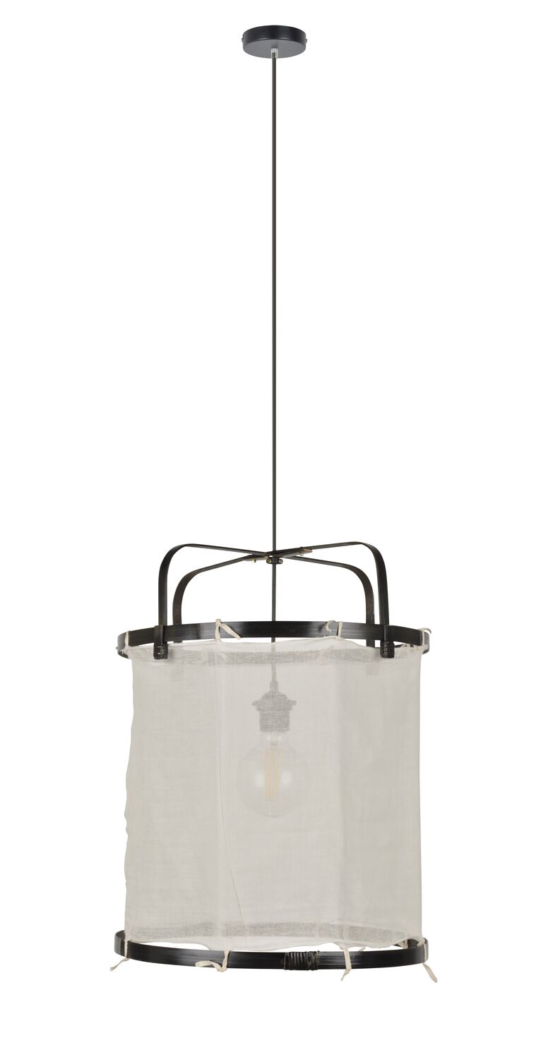 Suspension bambou noir HIKARI D35cm Corep