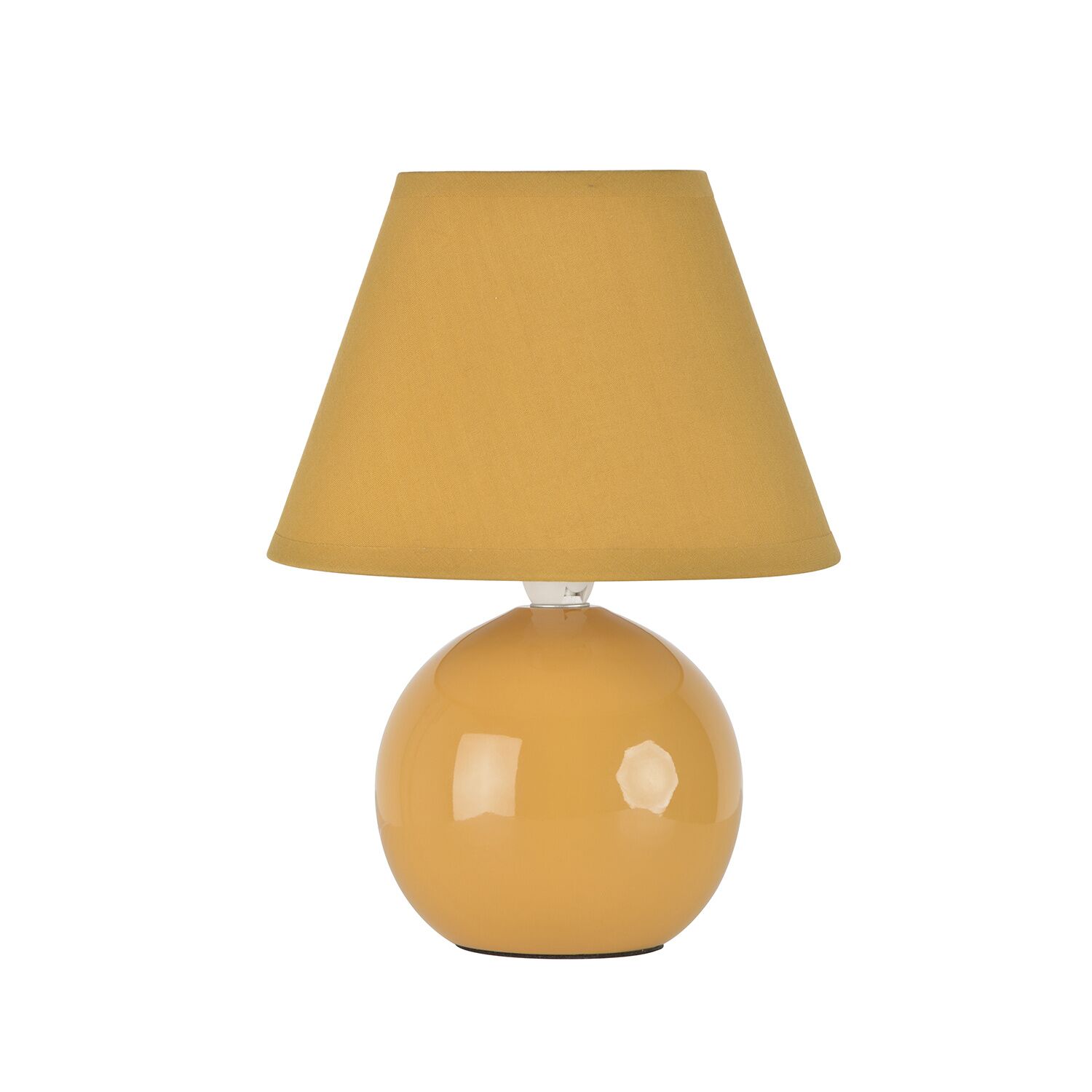 Lampe à poser Mini Lou céramique moutarde H.25,5cm - COREP