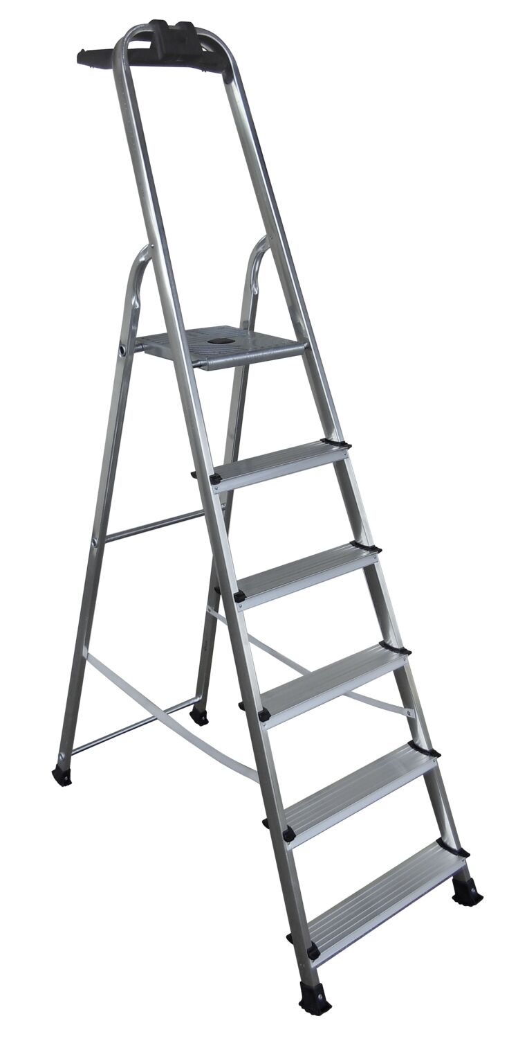 Escabeau aluminium - 6 marches 3m19 - brico