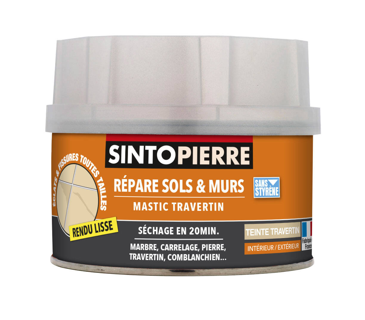 mastic de réparation travertin - SINTO