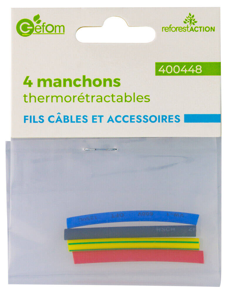 4 manchons thermorétractables 5cm