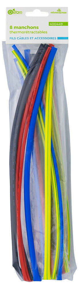 8 manchons thermorétractables 120cm