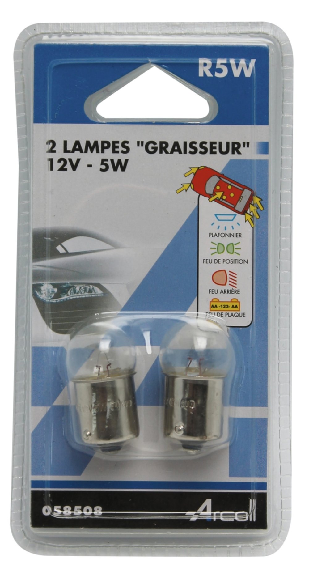 Lampe x2 graisseur r5w