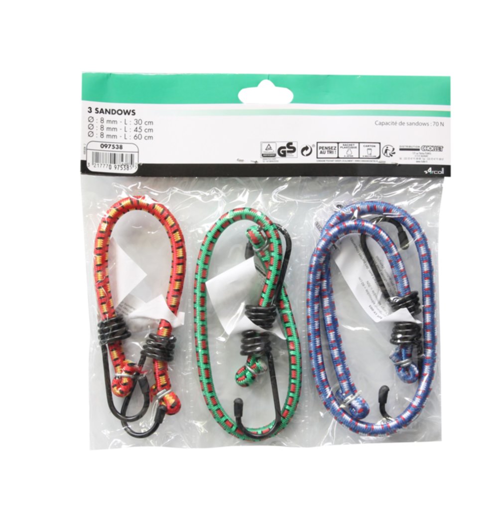 Sandow x3 8mm.30+45+60cm