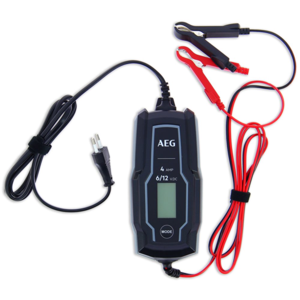 Chargeur de Batterie Intelligent pour Voiture Moto 6V 12V, 4A, 4-120Ah - AEG