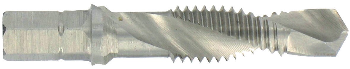 Foret taraudeur & fraiseur hss queue hexa ø8x125