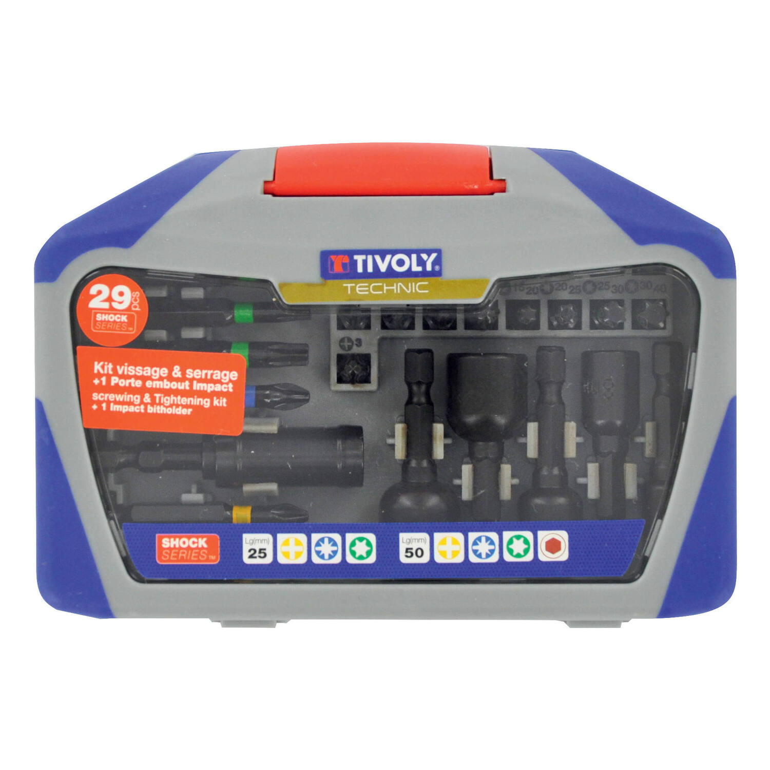 Coffret embouts+ porte embouts 28 pièces - TIVOLY