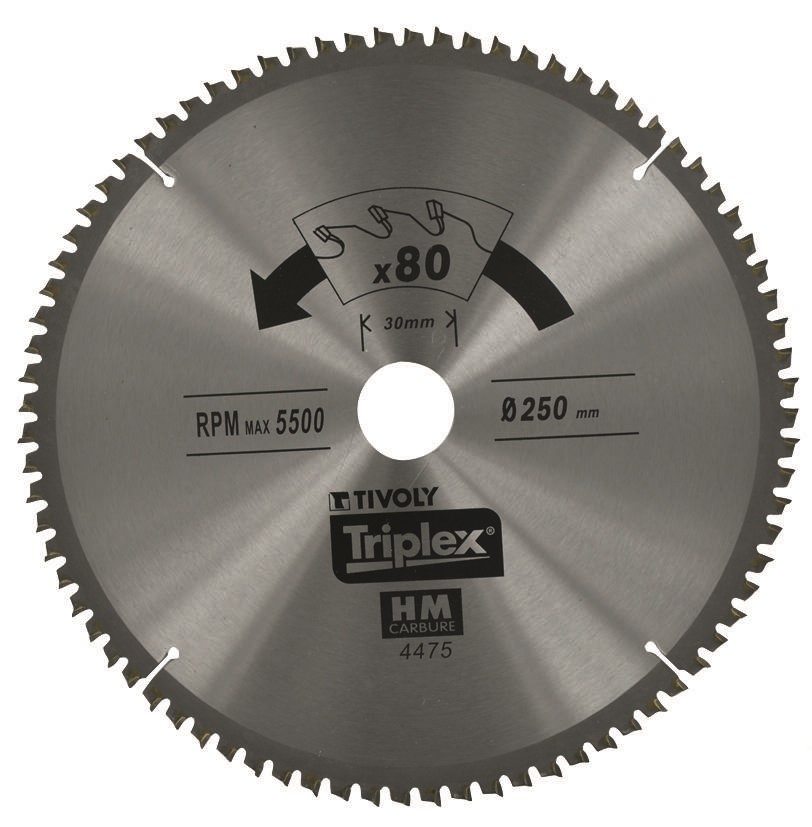 Lame de scie circulaire - radiale ø216 al30 80dents