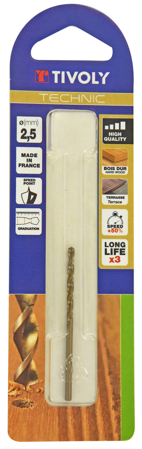 Foret bois Ø2,5 mm - TIVOLY