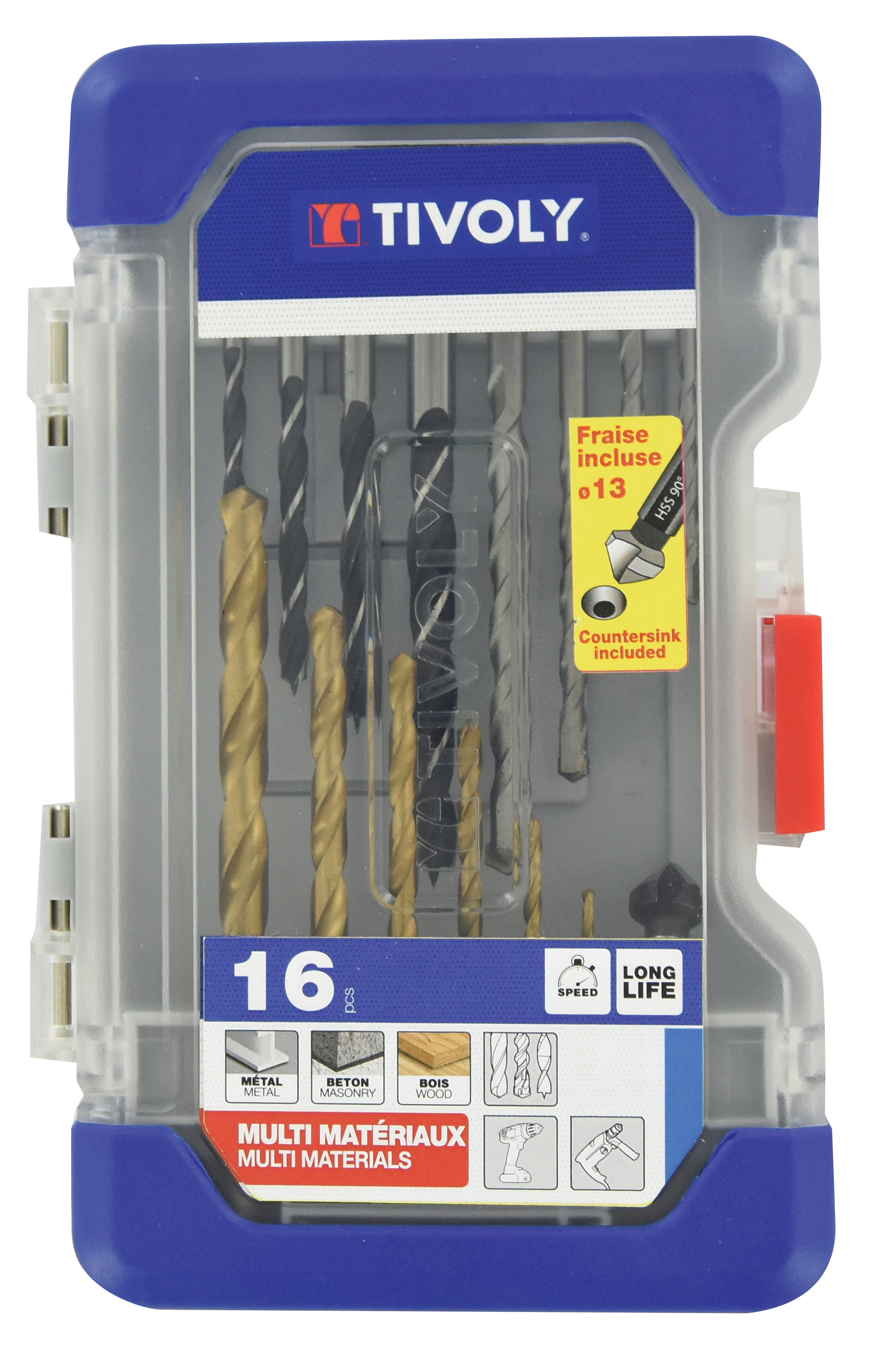 Mallette mixte T16 Ranger 16 pièces - TIVOLY