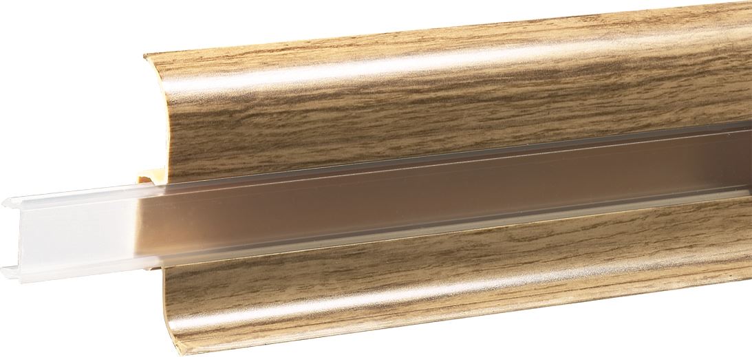 Réglette de plinthe translucide pour led 2.5 ml