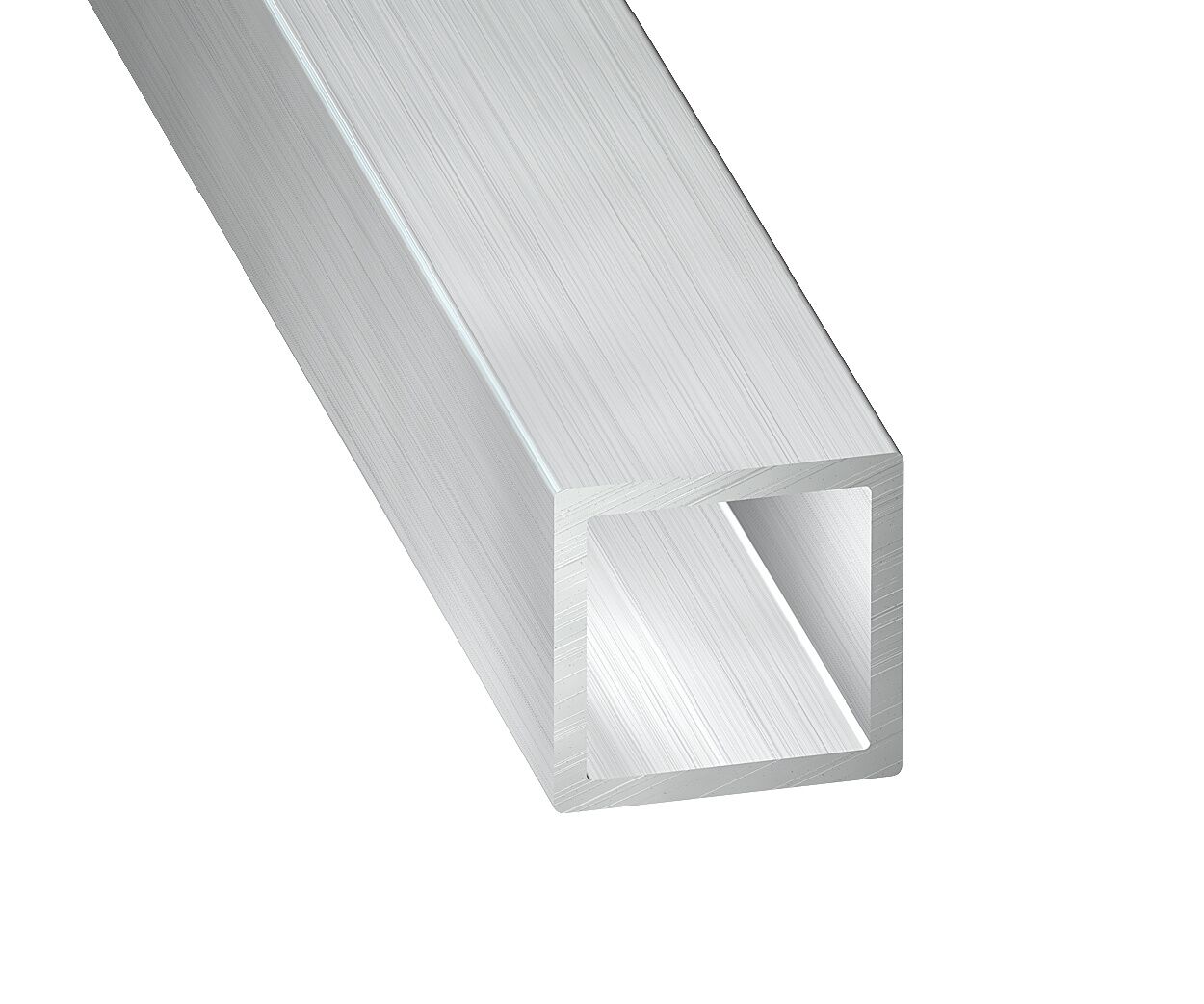 Tube carré alu brut 20 x 20 x 1,5 mm 2m - CQFD