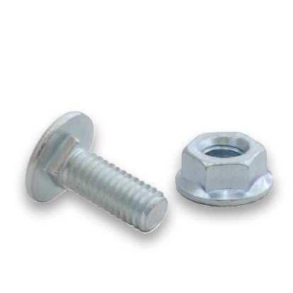 25 boulons tête ronde collet réduit 6x16