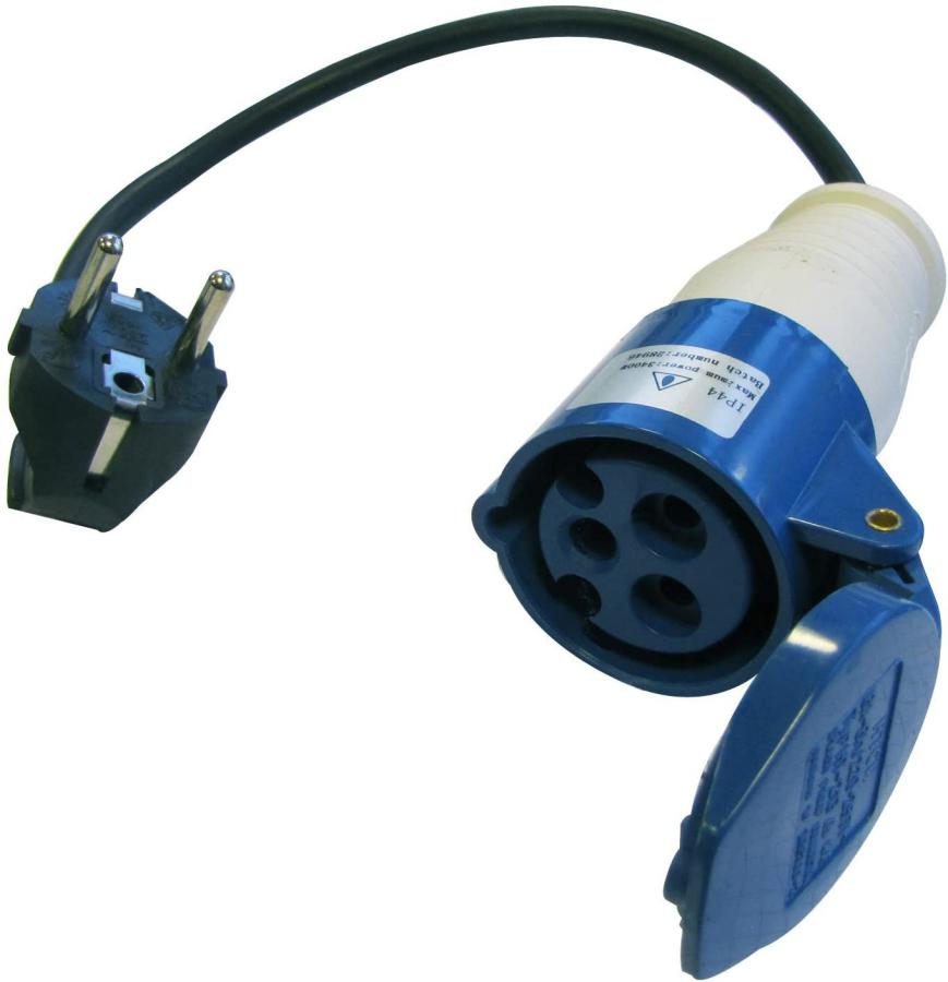 Adaptateur camping 3G1,5mm² prises Femelle CEE17 / Mâle 2p+t