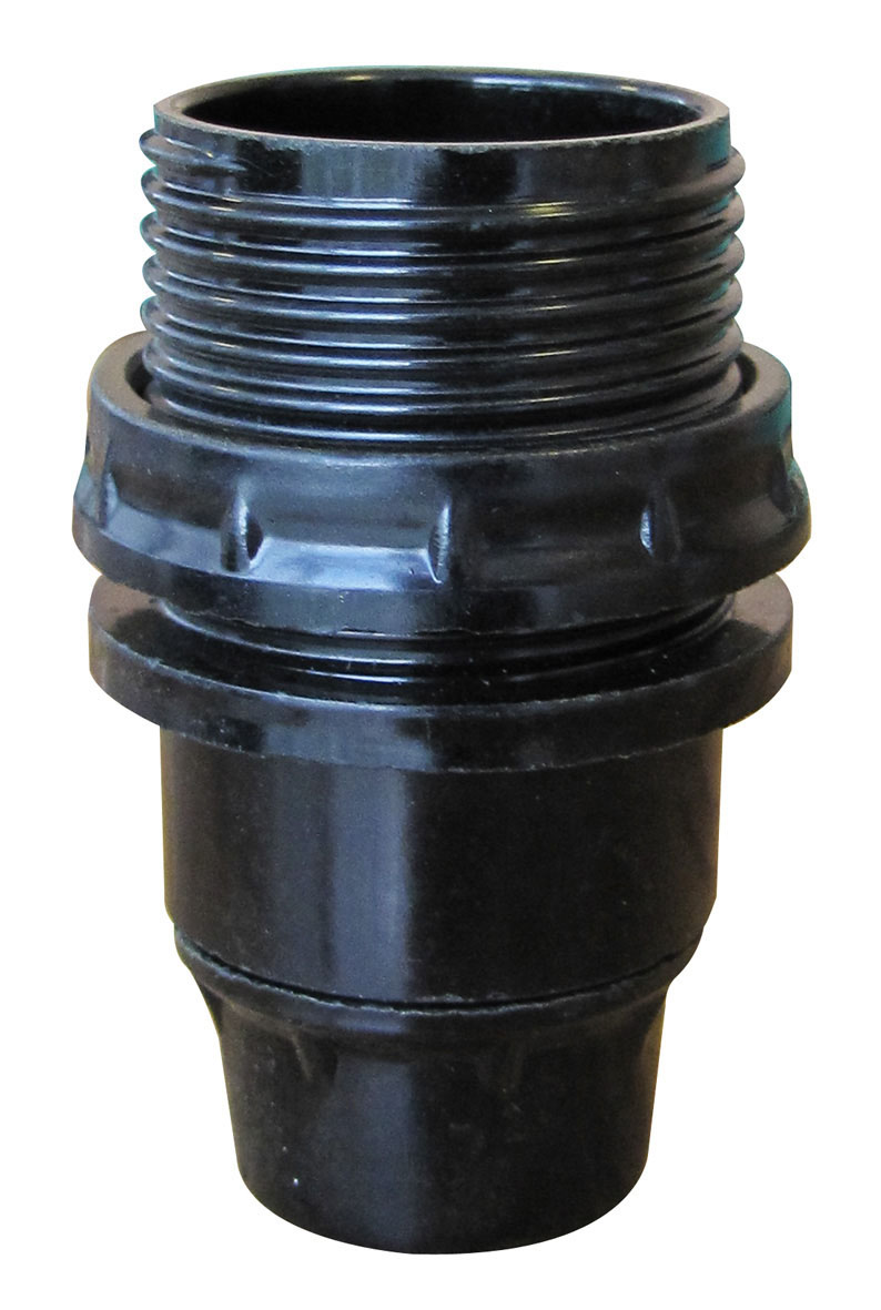 TIBELEC Douille E14 demi filetée noir