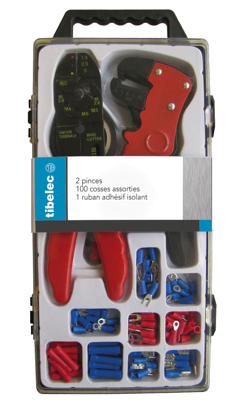 Kit cosses + 2 pinces + 100 cosses - TIBELEC