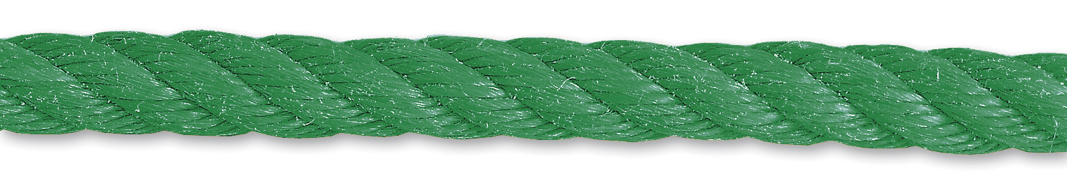 Corde polypropylène torsadée verte 1.5 T ø 10 mm (vendue au mètre) - CHAPUIS