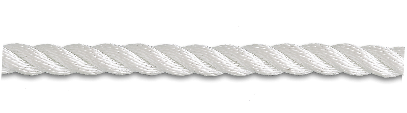 Corde PA torsadée 740kg Ø 6mm Blanc
