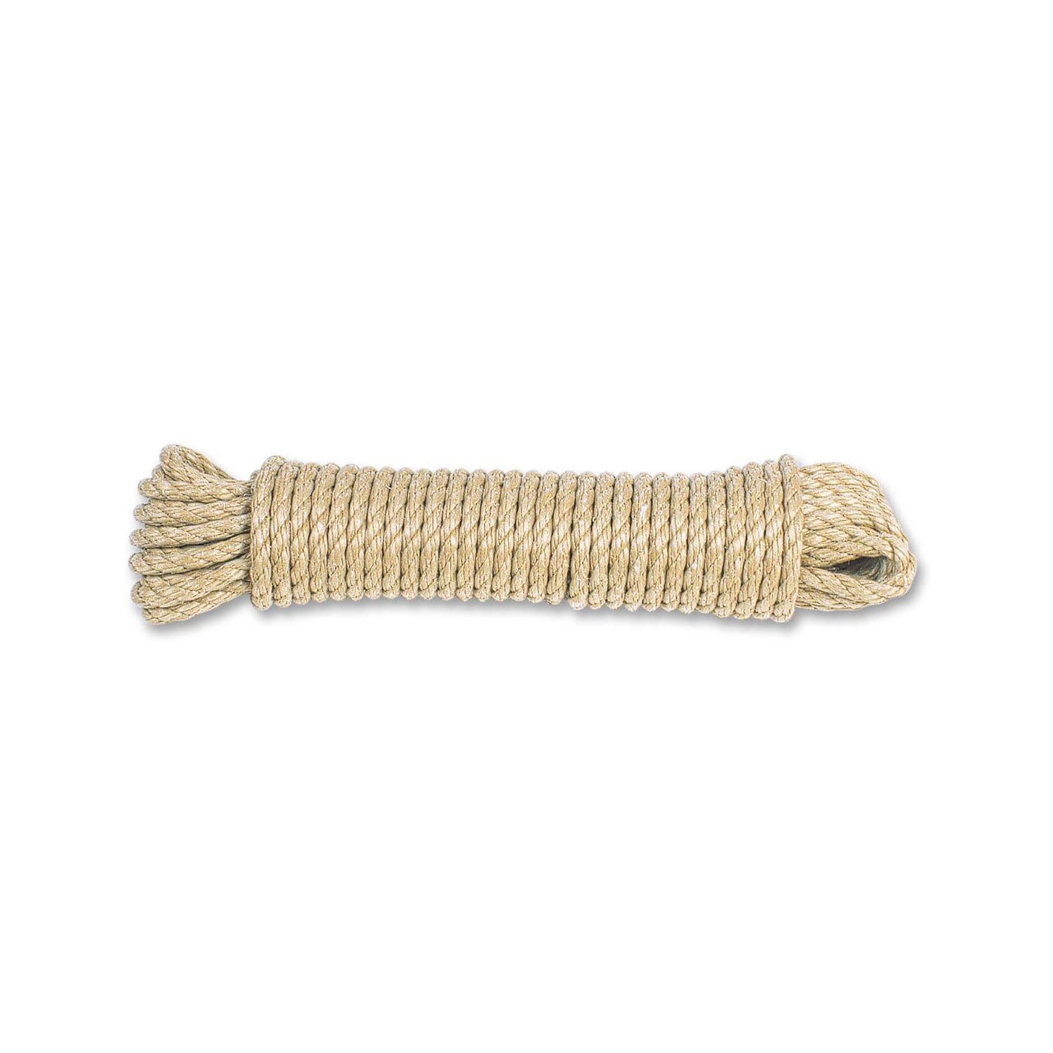 Corde torsadée beige 6 mm longueur 10 mètres - CHAPUIS