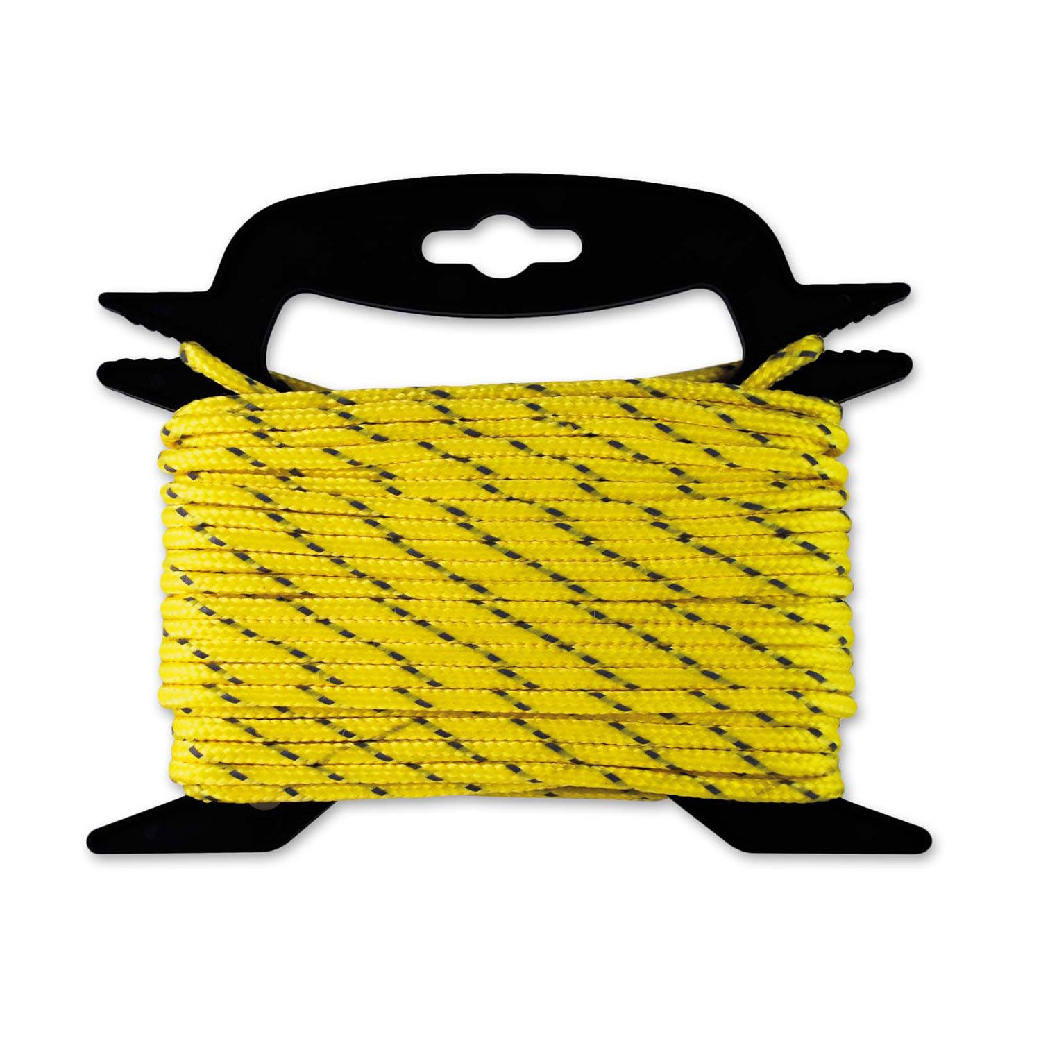 Corde polypropylène réfléchissante 4,8 mm - Longueur 15 m - Jaune