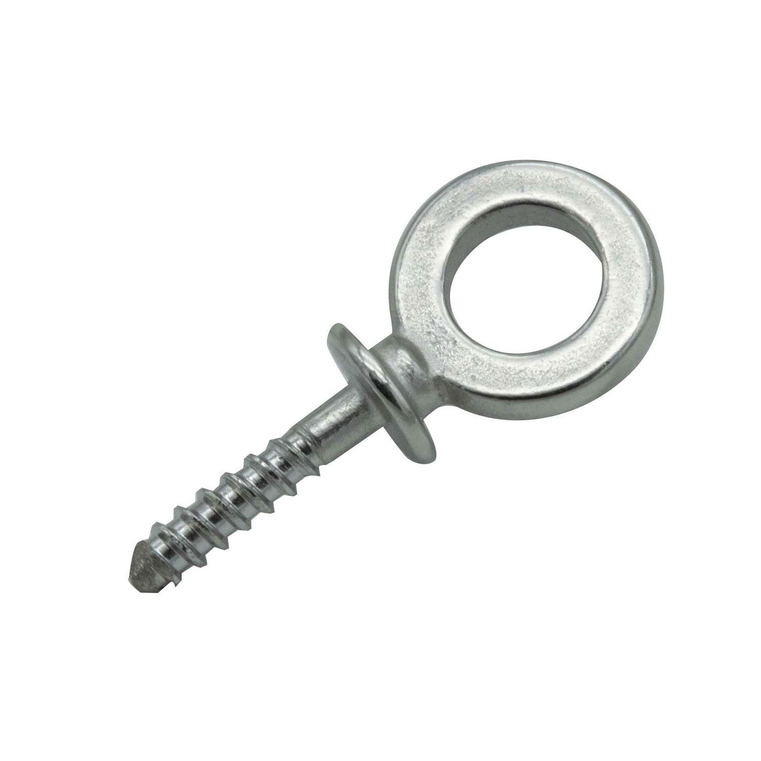 2 pitons à œil vis bois - inox - Ø fil 6 mm