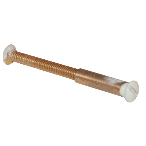 4 vis relieuses blanc 4X45 + douilles fendues