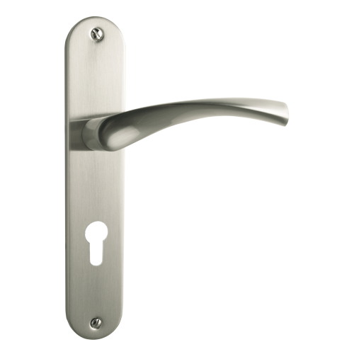 Ensemble de poignée Léa aluminium métal nickel mat cylindre