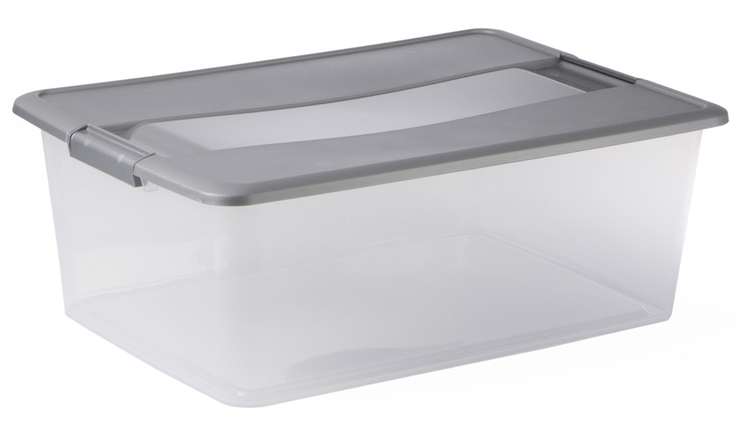 Boîte de rangement Kliker A3 35 L argent - SUNDIS