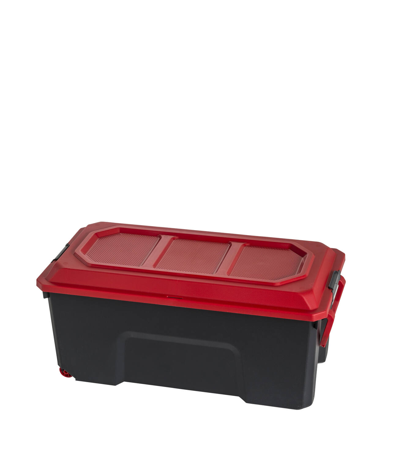 Malle de rangement Camper noir/rouge 75L - SUNDIS