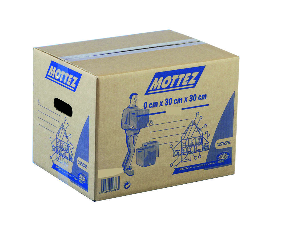 Carton de déménagement 54L L60xl30xH30cm 20kg - MOTTEZ