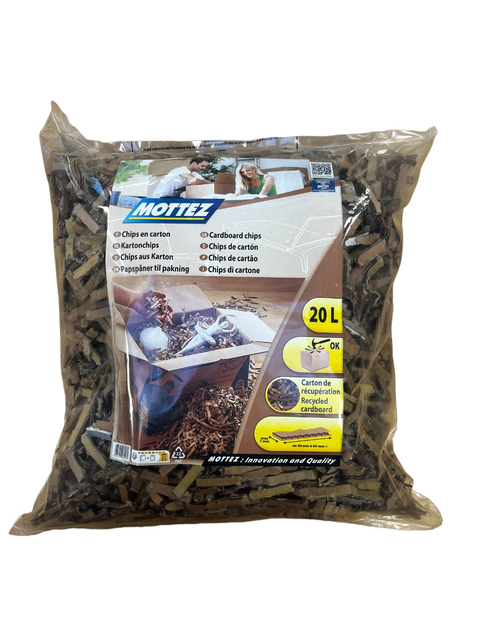 Sachet de 20 L de chips de carton - MOTTEZ