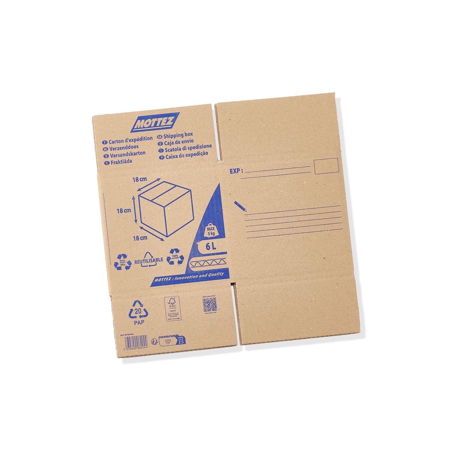 Carton d'expédition 6L - MOTTEZ