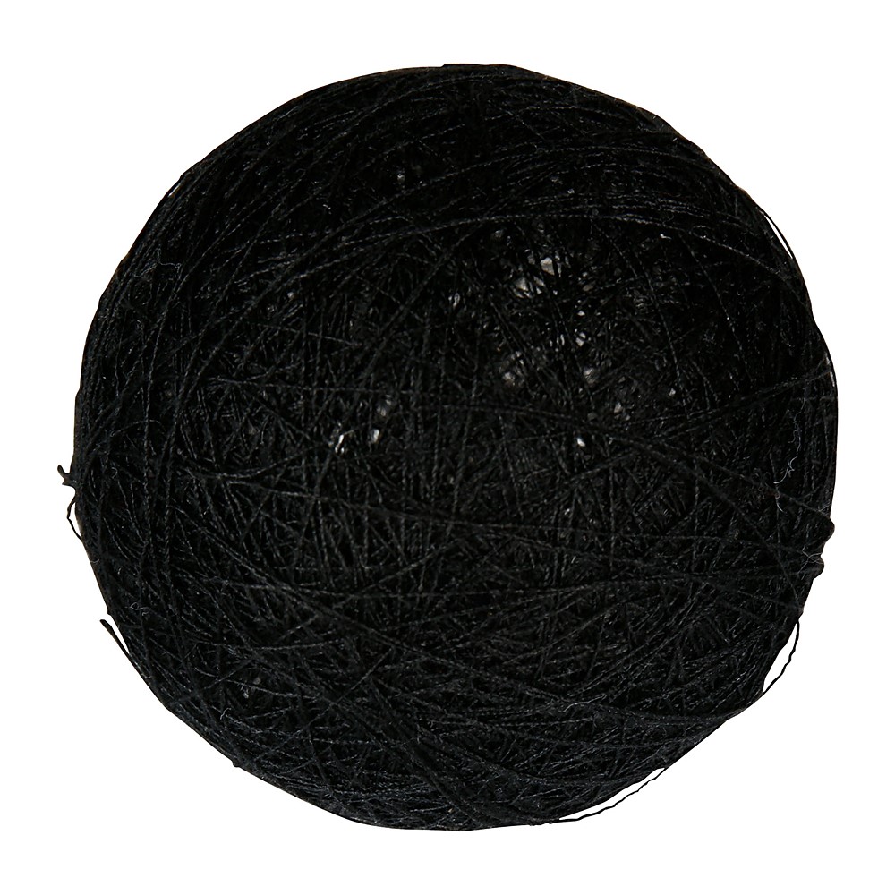 Boule tissu noir ⌀ 6 cm - OSTARIA