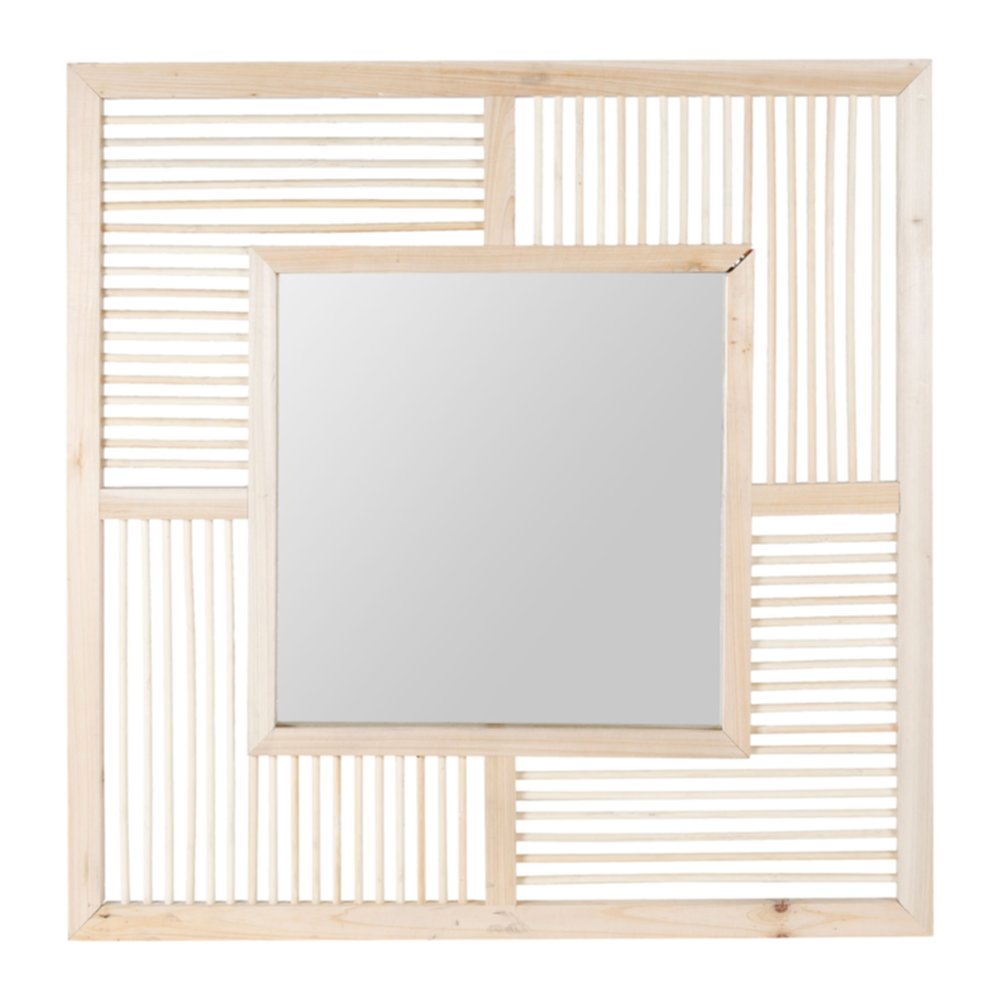 Miroir Evasion Naturel Bambou Ø70cm