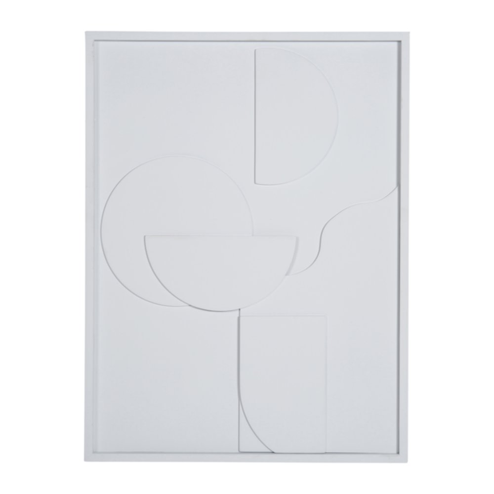 Décoration murale Lagos 45 x 60 cm bois blanc 2 assortis - OSTARIA 