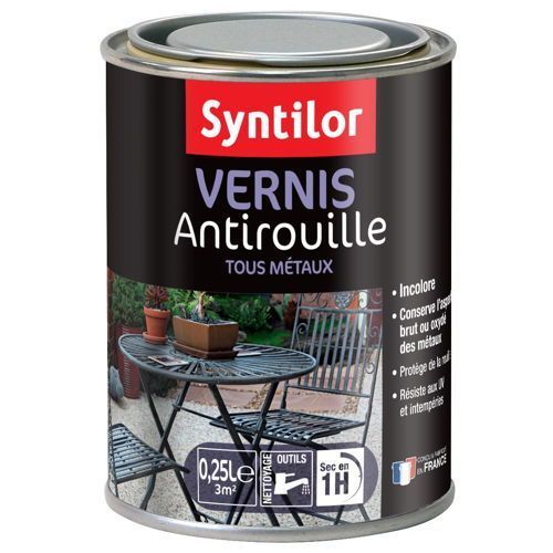 Vernis antirouille tous métaux 0,25L mat