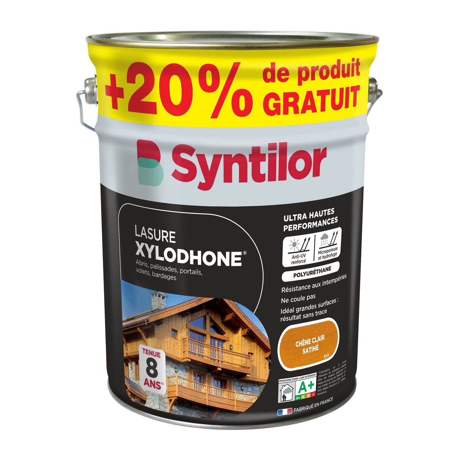 Lasure Xylodhone ultra hautes performances 5L +20% chêne clair - SYNTILOR