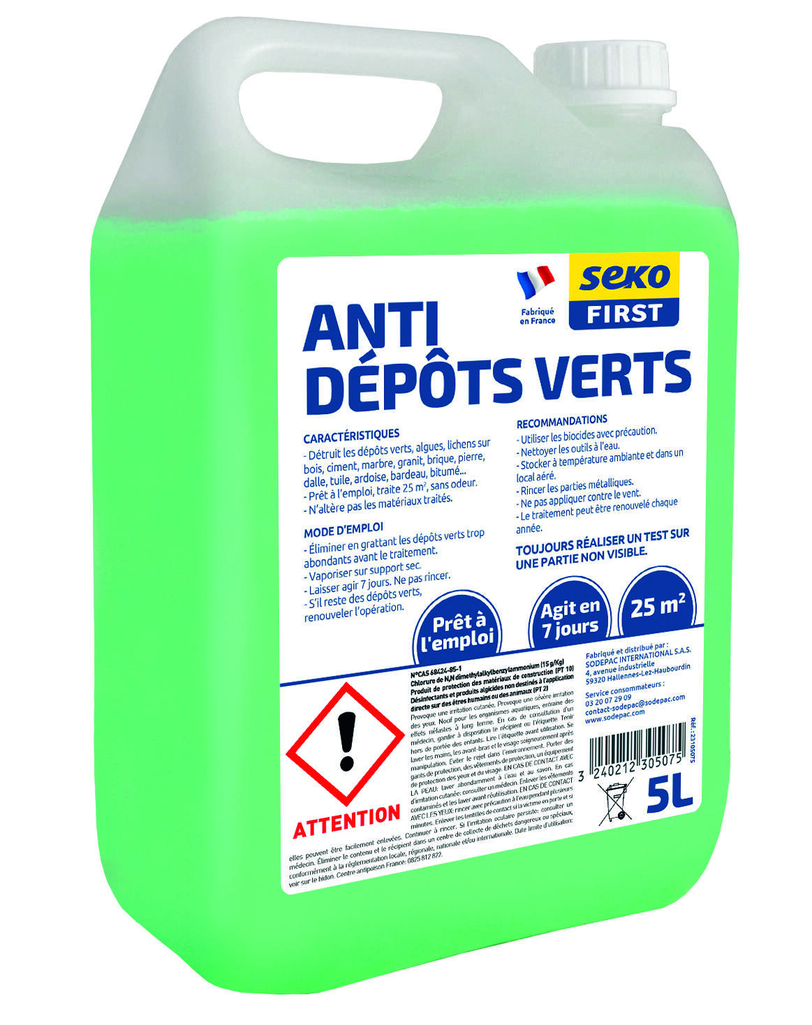 Traitement Anti-dépôt Verts 5 litres